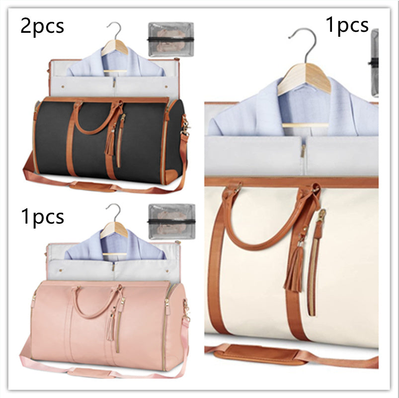 Large Capacity Travel Duffle Bag - Women's Waterproof Handbag & Folding Suit Tote