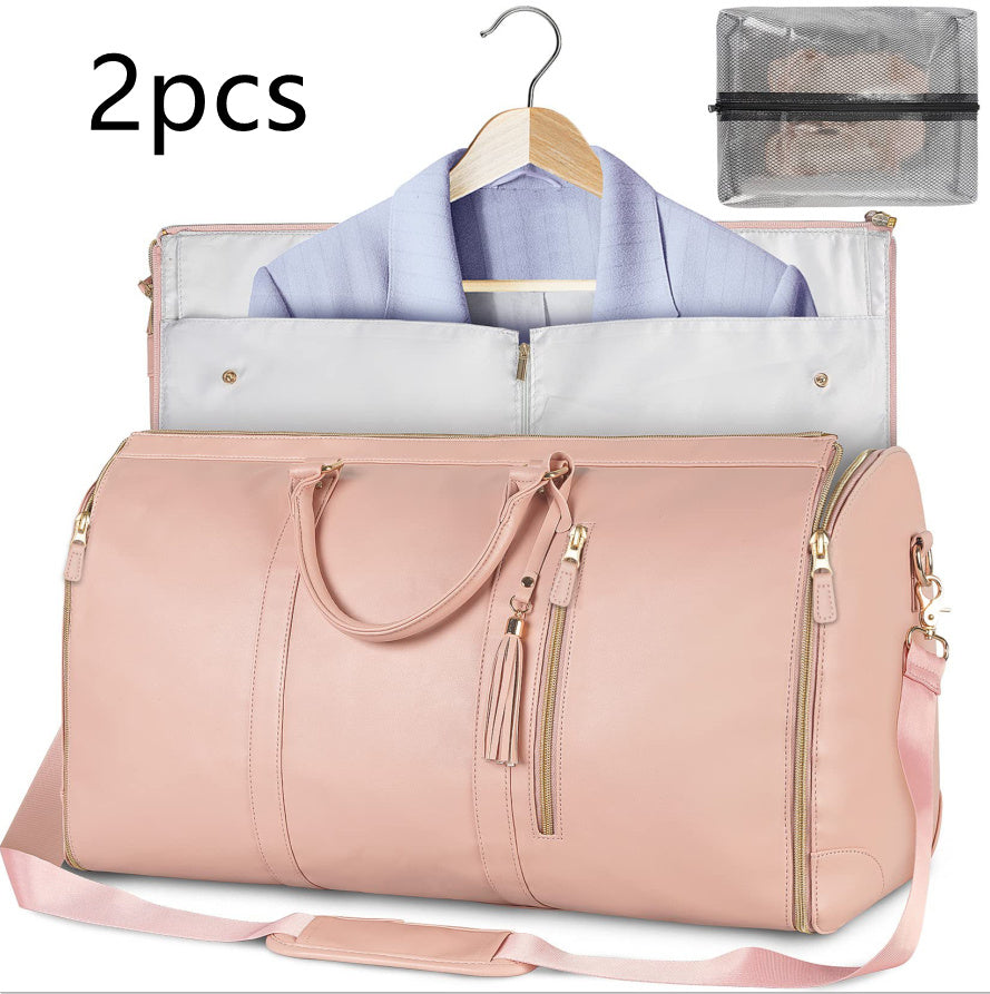 Large Capacity Travel Duffle Bag - Women's Waterproof Handbag & Folding Suit Tote