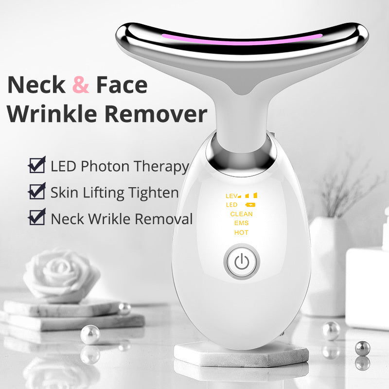 EMS Neck Lifting Massager - Thermal Tightening and Microcurrent Wrinkle Remover