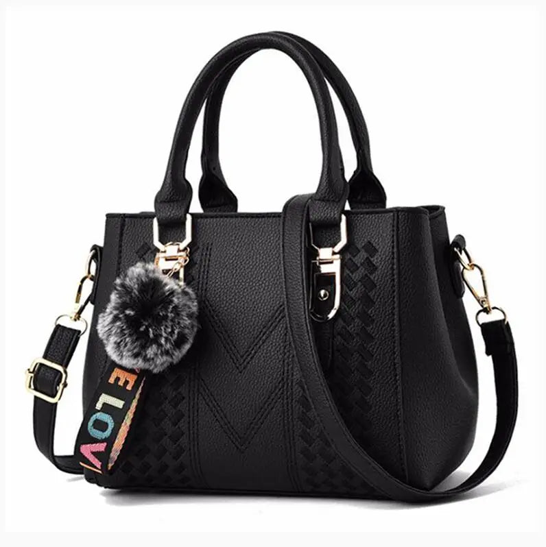 Stylish Leather Handbags for Women - with Hair Ball - Elevate Your Fashion Game - Allurra Store