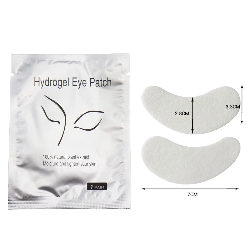 50 Pairs Eyelash Extension Under Eye Patches Gel Pads for Grafting Lashes Makeup Tools