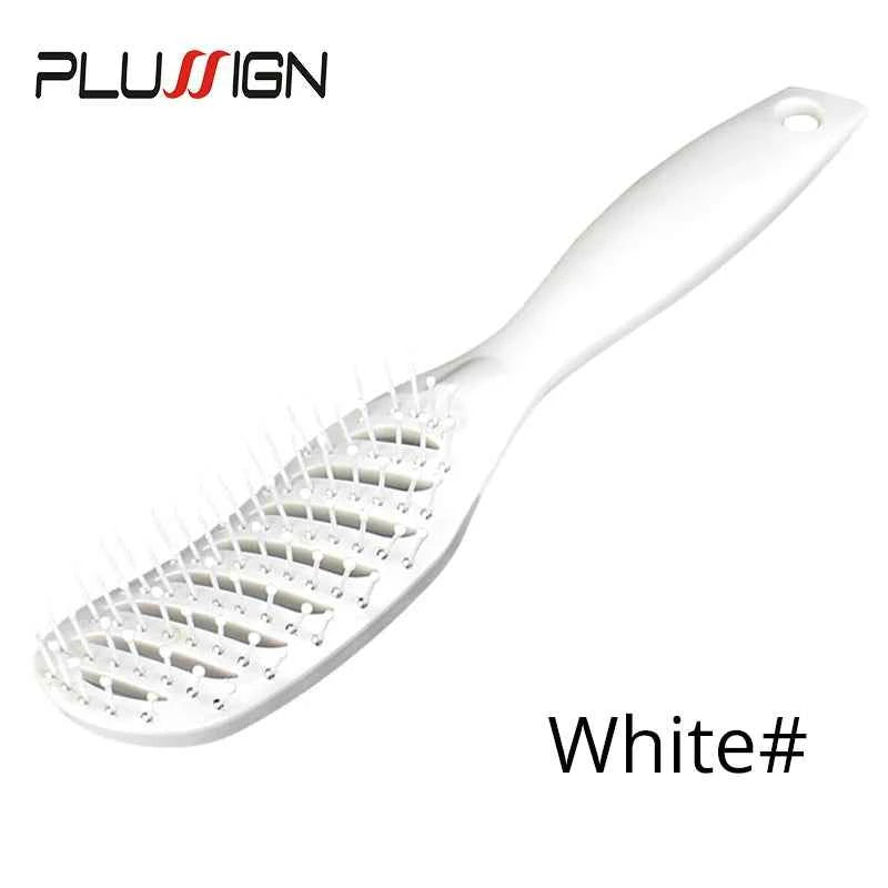 Styling Curly Hair Detangling Brush - Salon Massager Comb Brush with Anti-Static Curved Vent for Scalp Massage and Drying