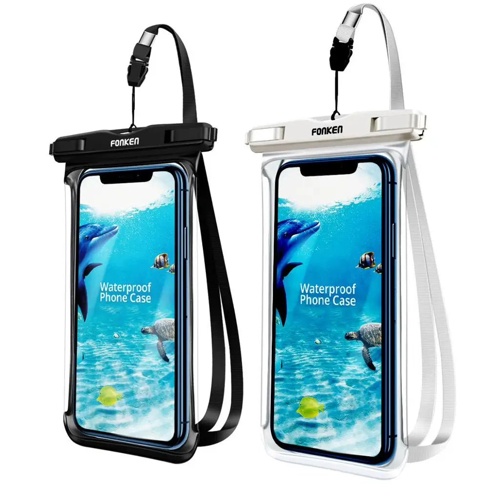 Waterproof Phone Case for Underwater Adventures, Snow, and Rainforest - Large Mobile Phone Transparent Dry Bag Pouch