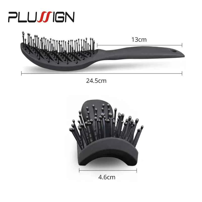 Styling Curly Hair Detangling Brush - Salon Massager Comb Brush with Anti-Static Curved Vent for Scalp Massage and Drying
