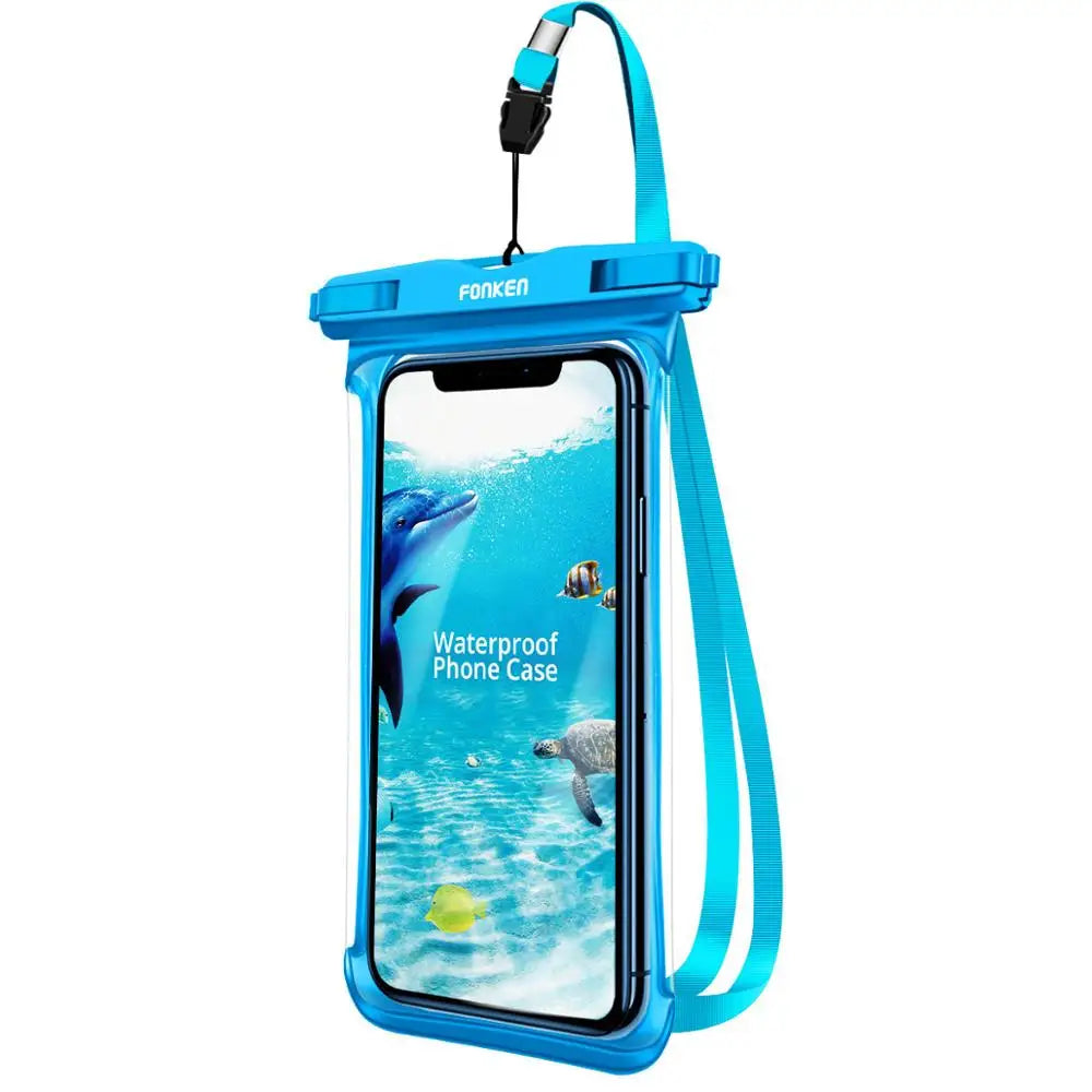 Waterproof Phone Case for Underwater Adventures, Snow, and Rainforest - Large Mobile Phone Transparent Dry Bag Pouch