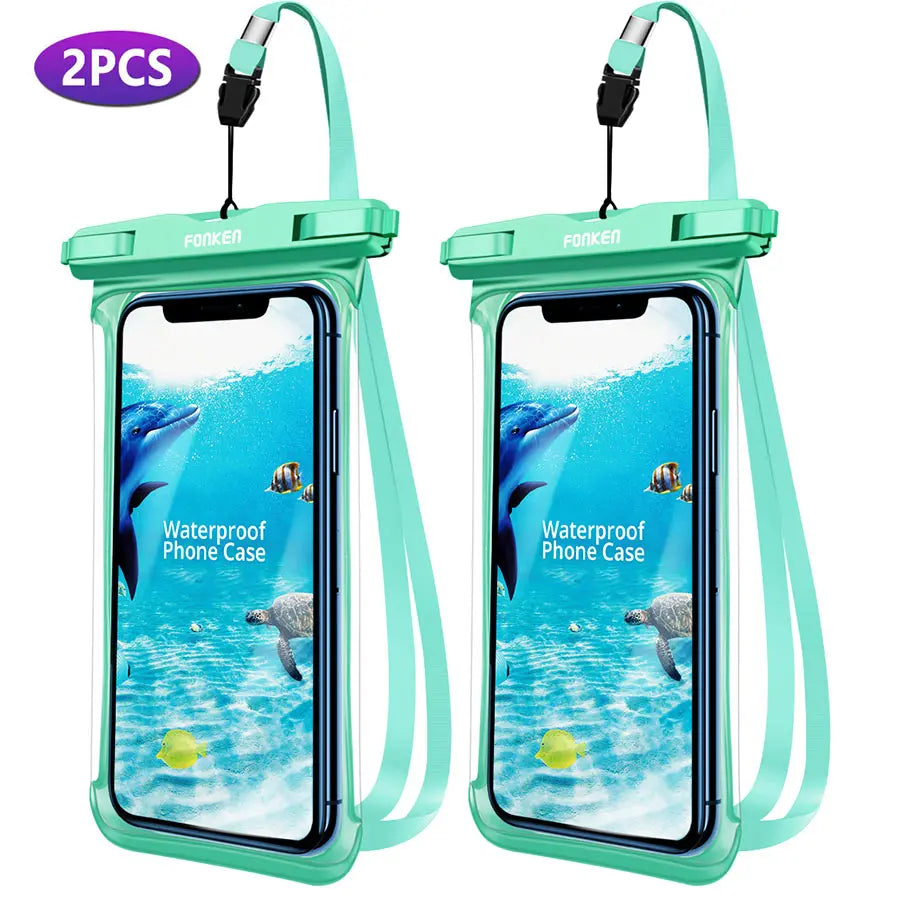 Waterproof Phone Case for Underwater Adventures, Snow, and Rainforest - Large Mobile Phone Transparent Dry Bag Pouch