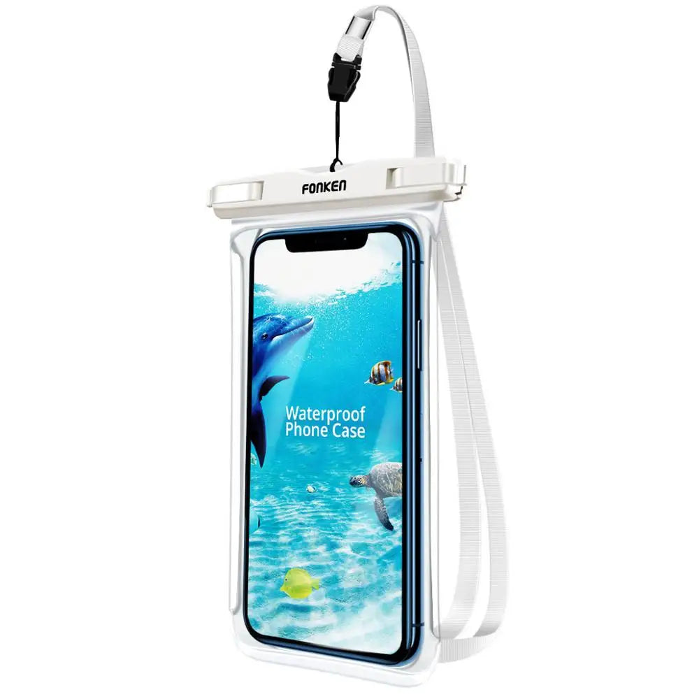 Waterproof Phone Case for Underwater Adventures, Snow, and Rainforest - Large Mobile Phone Transparent Dry Bag Pouch