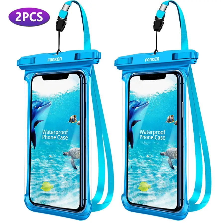Waterproof Phone Case for Underwater Adventures, Snow, and Rainforest - Large Mobile Phone Transparent Dry Bag Pouch