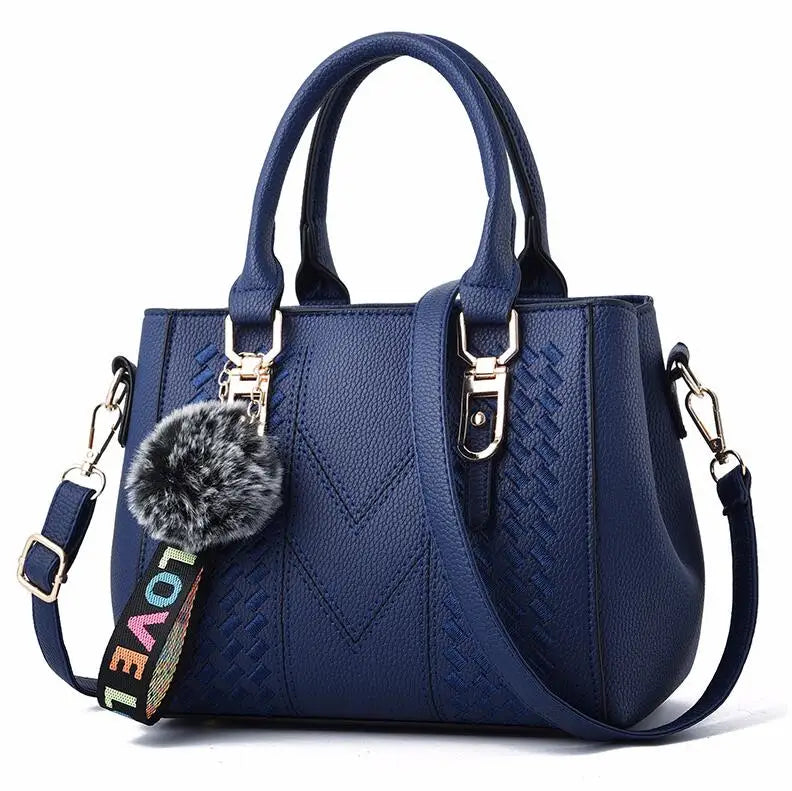 Stylish Leather Handbags for Women - with Hair Ball - Elevate Your Fashion Game - Allurra Store