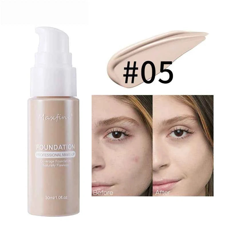 Waterproof and Sweat-Resistant Liquid Foundation Concealer for Flawless Skin