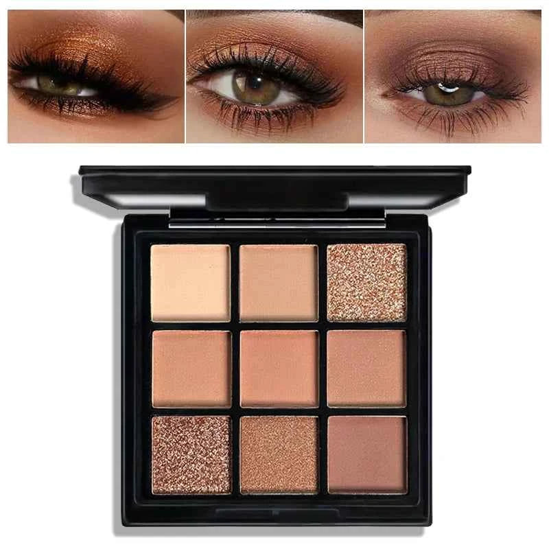 Grid Eyeshadow Palette for Bold Looks and Vibrant Color Payoff