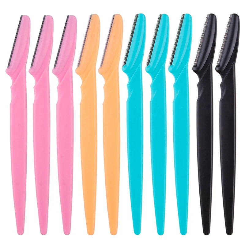 5/10/15Pcs Eyebrow Trimmer Makeup Tools for Safe Hair Removal and Eyebrow Shaping
