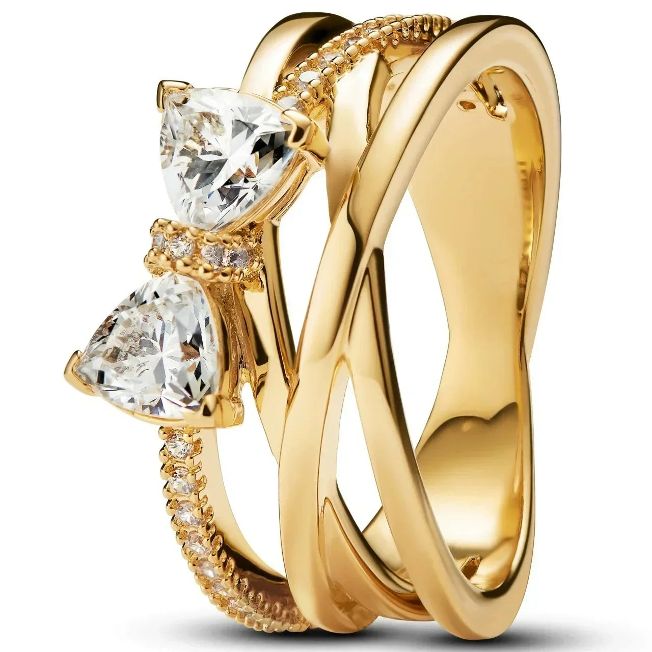 925 Sterling Silver Princess & Crystal Rings - Stunning 925 Sterling Silver Rings with Crystals