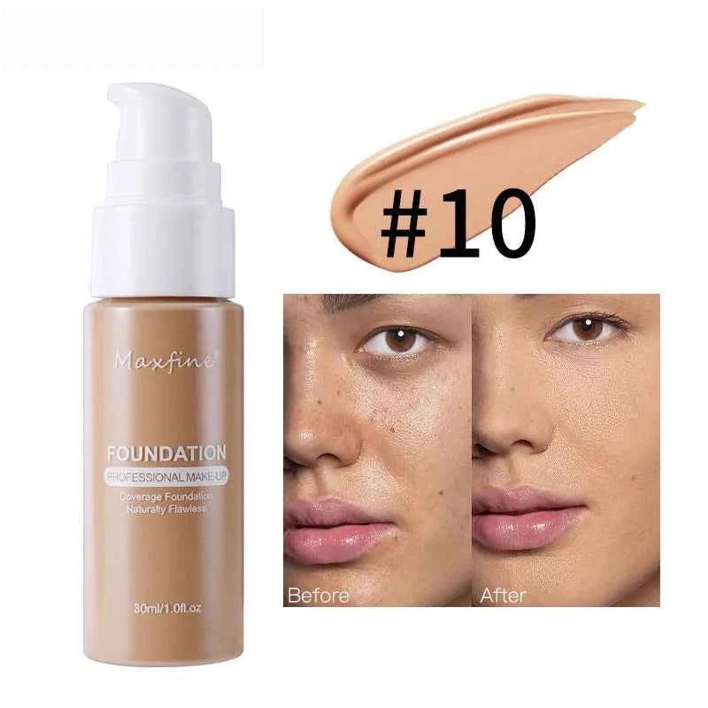 Waterproof and Sweat-Resistant Liquid Foundation Concealer for Flawless Skin