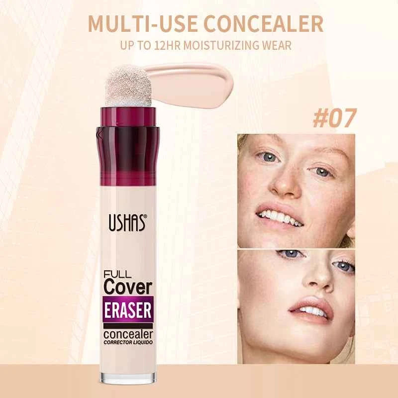 Multi Use Liquid Concealer with Sponge Head - 12 Colors for Flawless Coverage