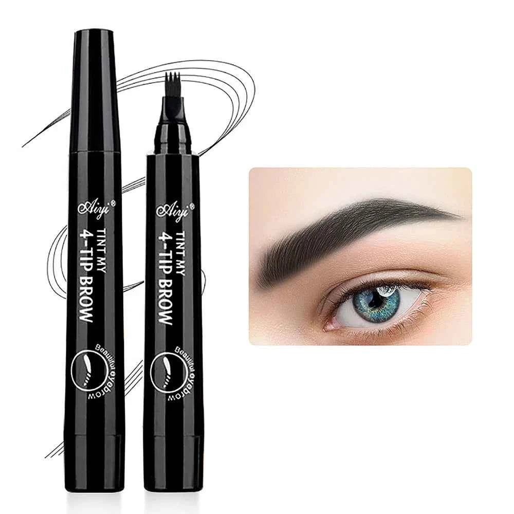 Microblading Eyebrow Pencil - Waterproof 4 Fork Design Available in 5 Colors