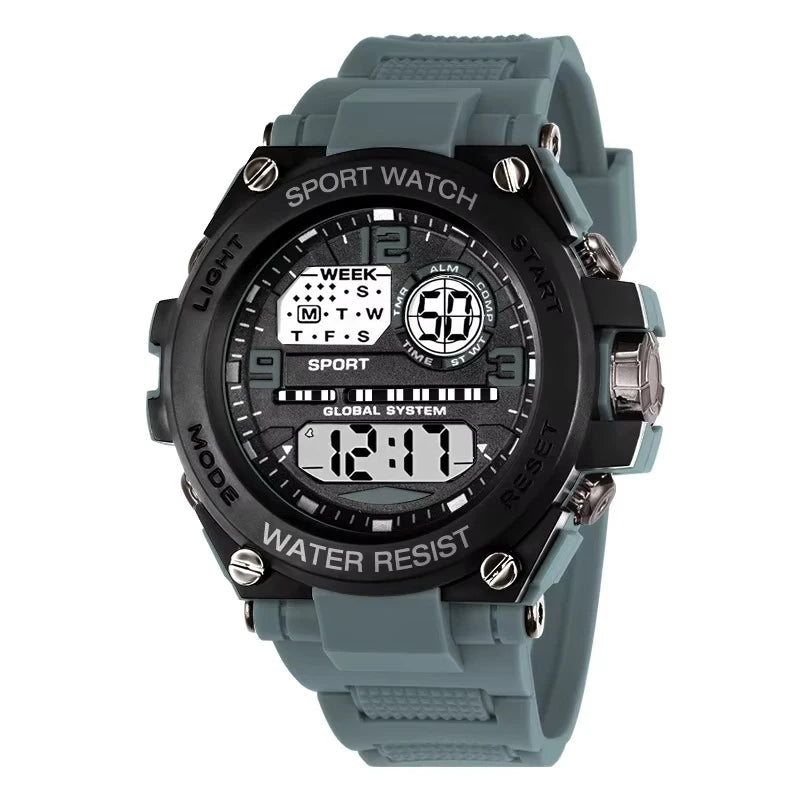 Outdoor Sports Digital Watch for Men and Women - Big Dial LED Alarm Digital Watch 1237 - Allurra Store