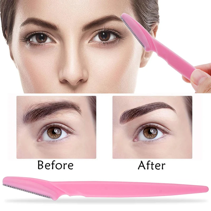 5/10/15Pcs Eyebrow Trimmer Makeup Tools for Safe Hair Removal and Eyebrow Shaping
