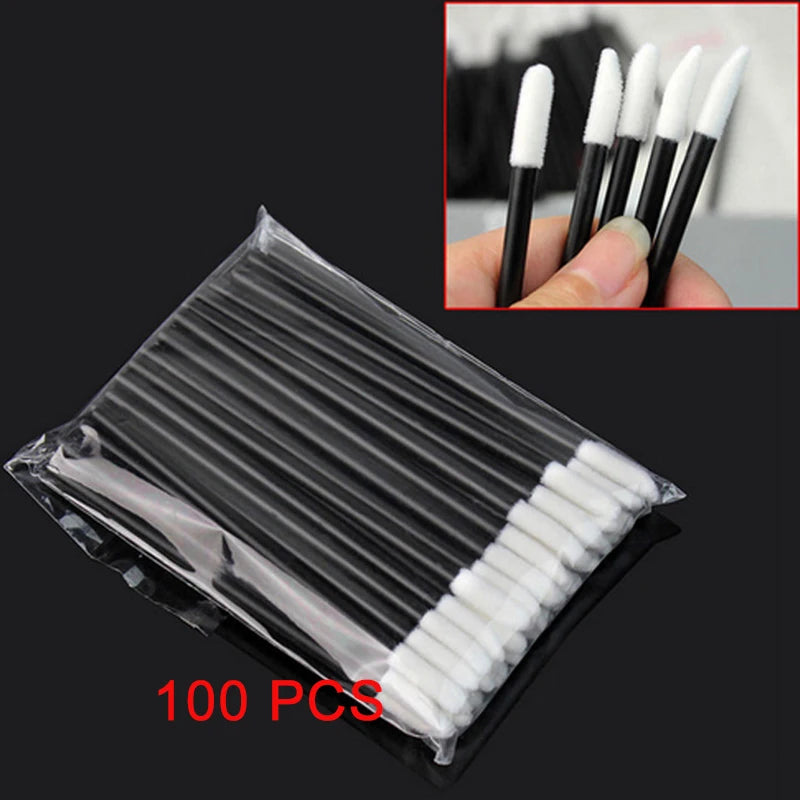 5/50/100 Pcs Disposable Lip Brushes for Cosmetic Lipstick and Lip Gloss Application