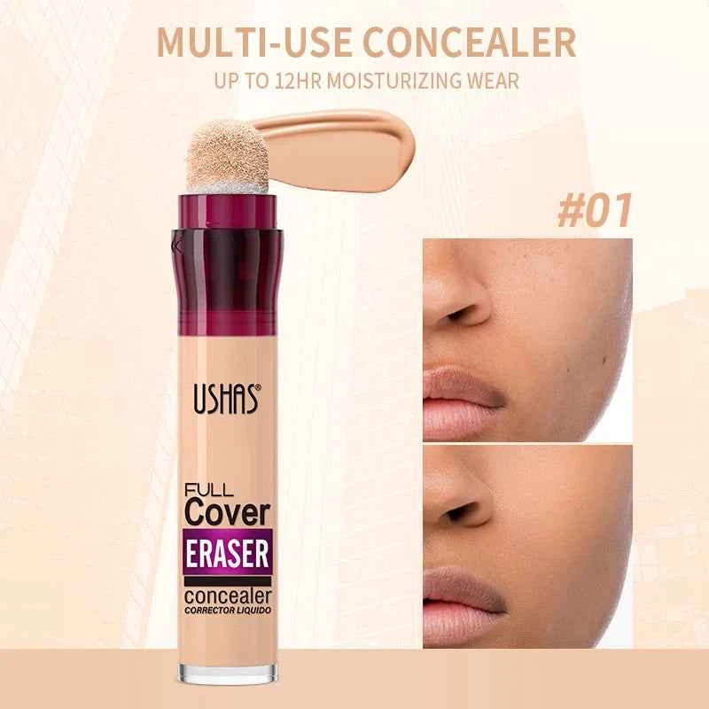 Multi Use Liquid Concealer with Sponge Head - 12 Colors for Flawless Coverage