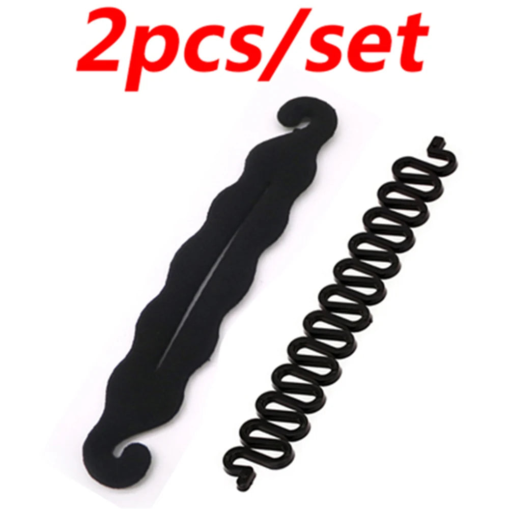 1-6 Pcs Set Magic Hair Braided Tool for Women and Girls - Donut Bun Maker Hairpins and Twist Hair Clip Styling Accessory