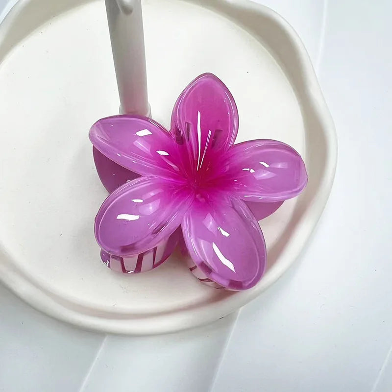 Large Flower Hair Claw Clips for Women - Fashion Hair Clamps, Sweet Matte Hairpins & Headwear Accessories