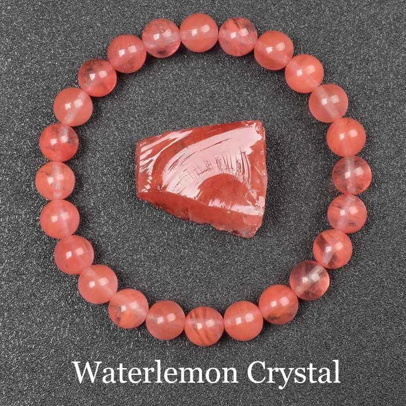 Natural Golden Obsidian Bracelet for Men and Women - Raw Stone Round Bead Energy Jewelry