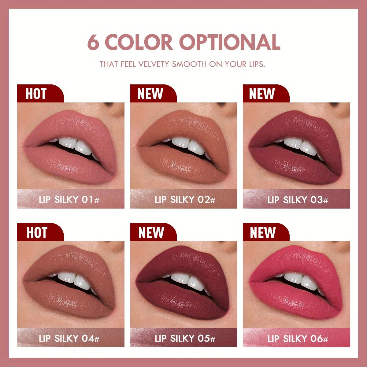 Matte Lipstick Pencil Waterproof Long Lasting Non-Stick Cup Lip Stain Tint Nude Lipstick Pen Makeup Maquillage