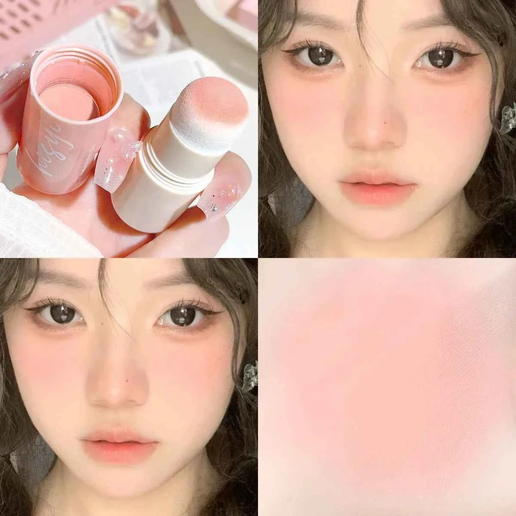 Velvet Mist Blush Stick - Achieve Luscious Lips and Cheeks with Korean Style Makeup