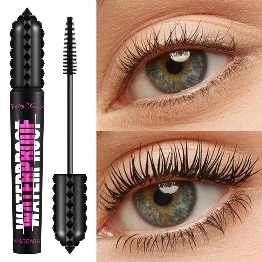 Black Waterproof Mascara for Lengthening Eyelash Extensions with 4D Effect - Korean Cosmetics