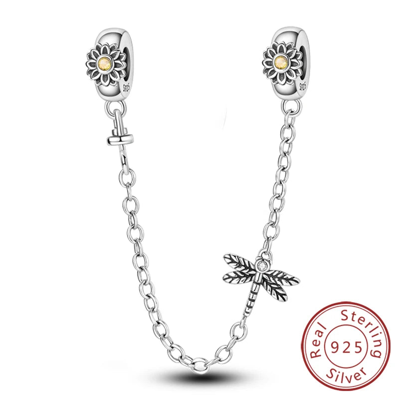 925 Sterling Silver Butterfly Charm - Firefly & Glow Charm for Bracelets