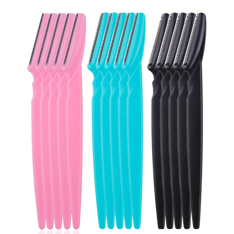 5/10/15Pcs Eyebrow Trimmer Makeup Tools for Safe Hair Removal and Eyebrow Shaping