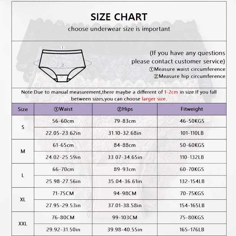 3PCS Set Luxury Floral Lace Panties Women Briefs Sexy Hollow Lingerie Breathable Underwear