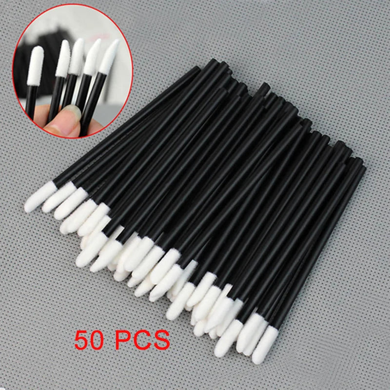 5/50/100 Pcs Disposable Lip Brushes for Cosmetic Lipstick and Lip Gloss Application