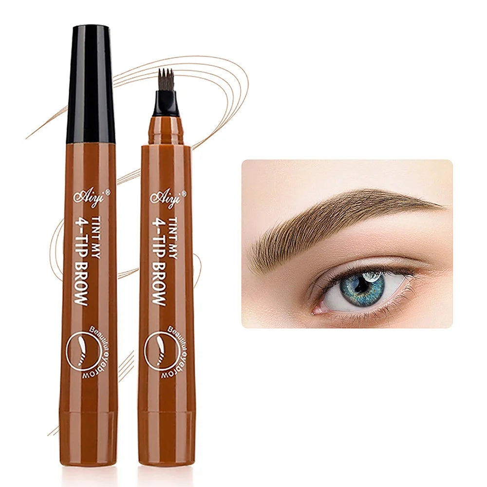 Four-Pronged Eyebrow Pencil - Long-Lasting, Water-Resistant, Anti-Smudged Formula
