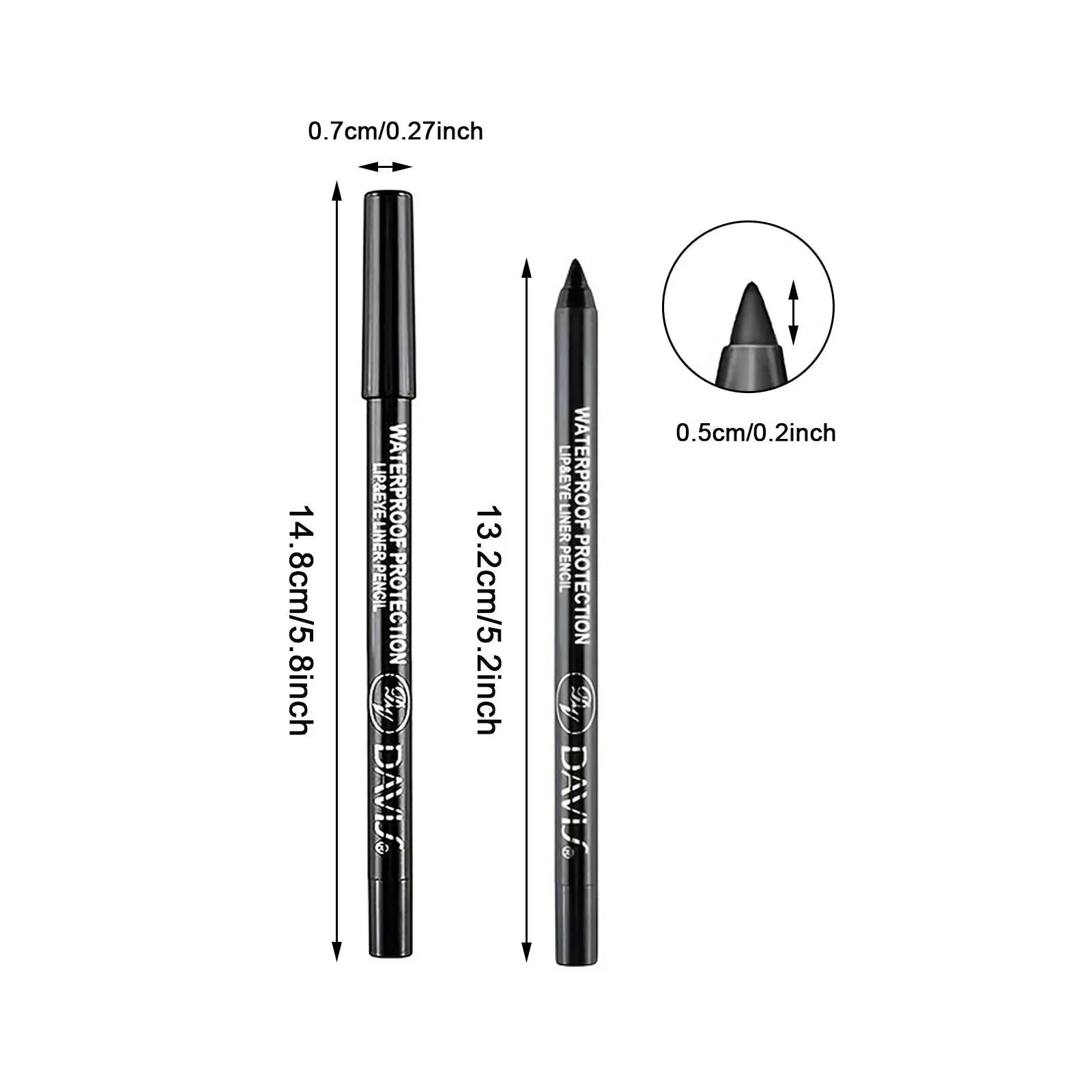Waterproof Eyeliner Pencil in Black and Multicolor Options for Effortless Eye Makeup - Allurra Store