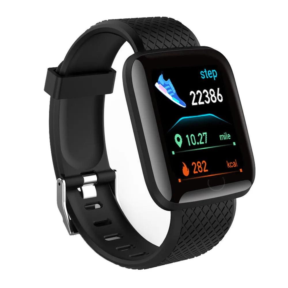Smartwatch for Women Men - Heart Rate Monitor, Fitness Tracker, Music Player 116Plus Y68 Bracelet