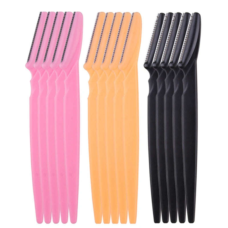 5/10/15Pcs Eyebrow Trimmer Makeup Tools for Safe Hair Removal and Eyebrow Shaping
