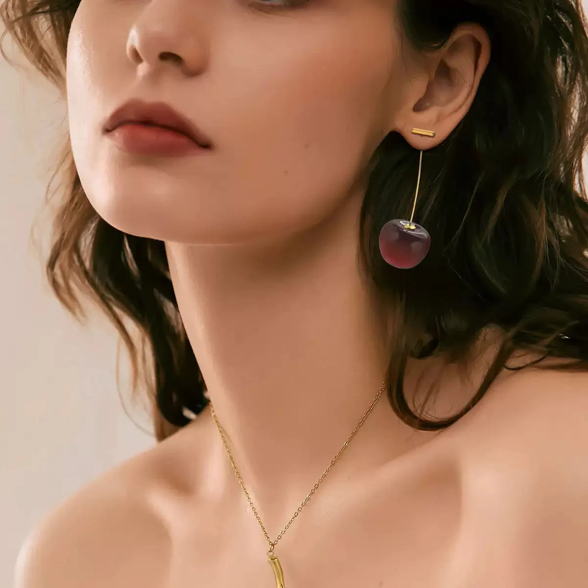 Sweet Cherry Earrings for Women - Adorable 925 Silver Studs - Ideal Gift for Girls