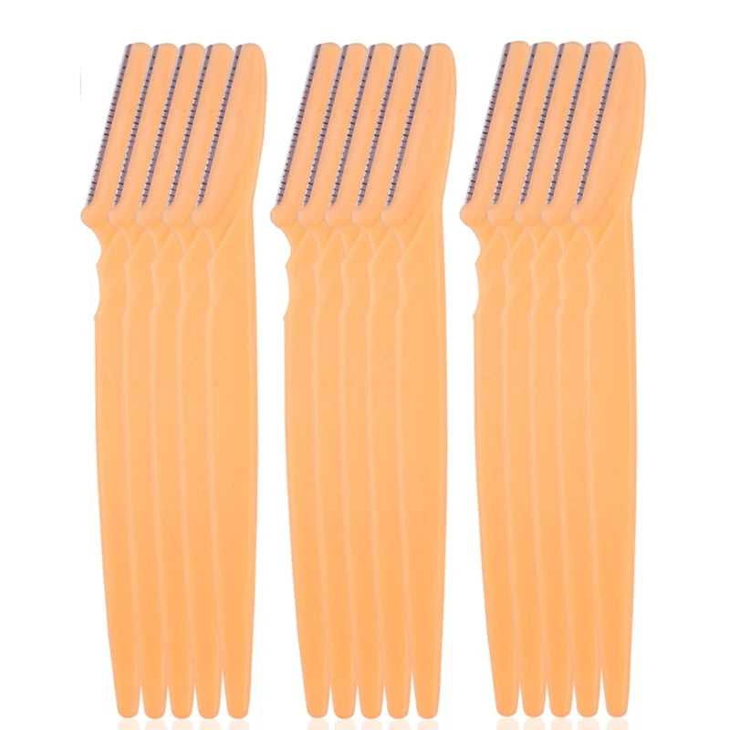 5/10/15Pcs Eyebrow Trimmer Makeup Tools for Safe Hair Removal and Eyebrow Shaping
