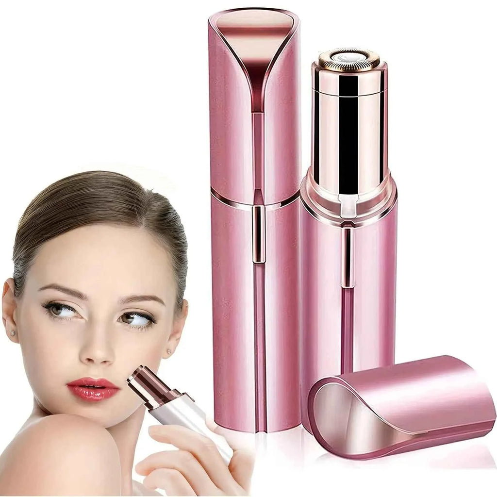 Portable Electric Hair Remover - Lipstick Shaped Painless Facial Hair Removal Shaver Tool for Women