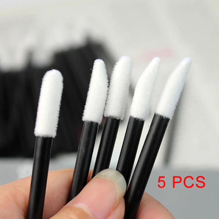 5/50/100 Pcs Disposable Lip Brushes for Cosmetic Lipstick and Lip Gloss Application