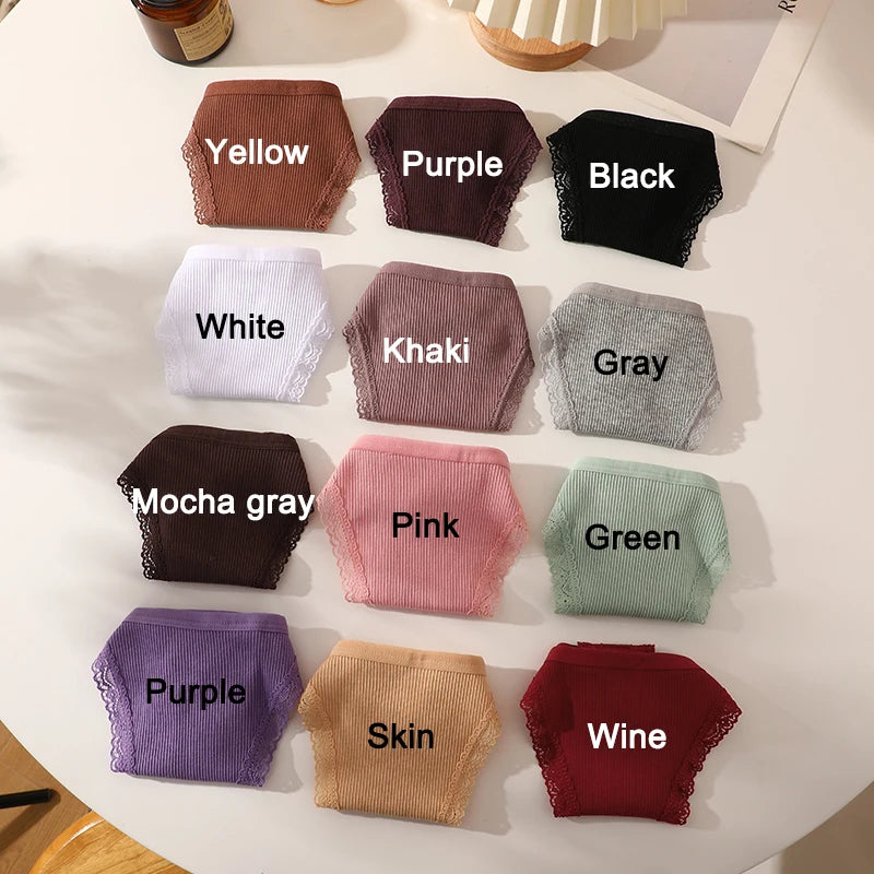 5PCS Cotton G-String Panties Set - Sexy Women's T-Back Underwear, Adjustable Waist Thong Lingerie - Allurra Store