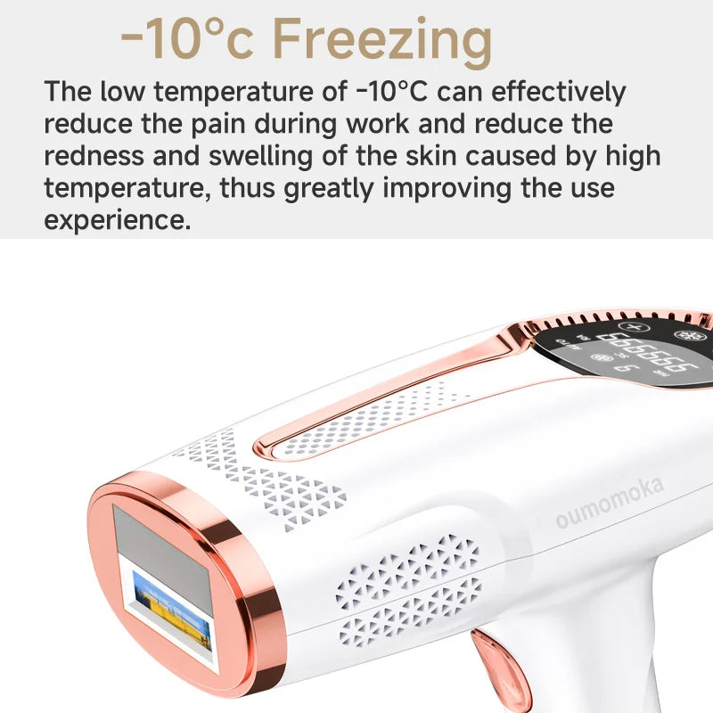 Permanent IPL Hair Remover Device - Effortless Smooth Skin Epilator & Shaver