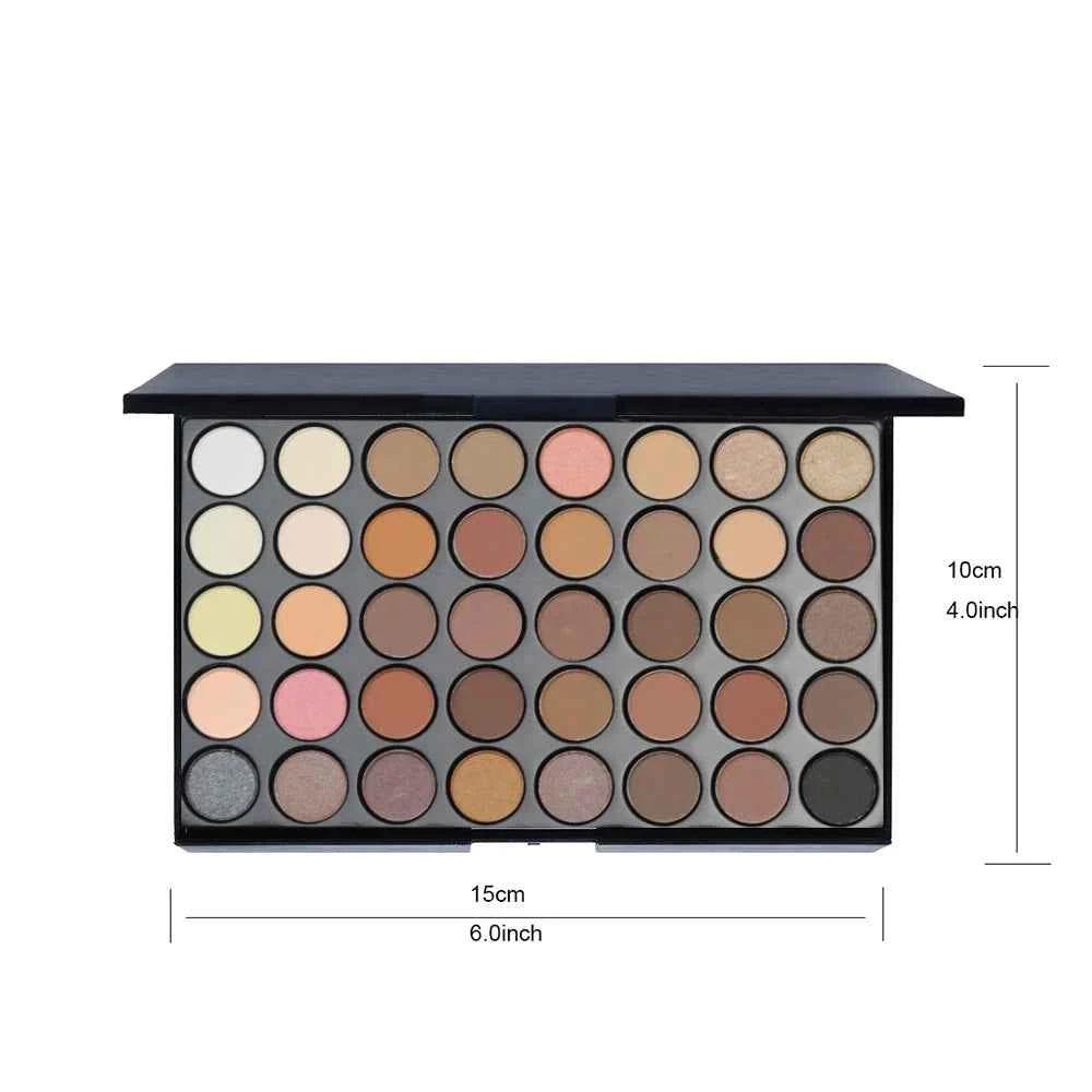 Eyeshadow Palette 40 Colors in Brown and Pink Shades
