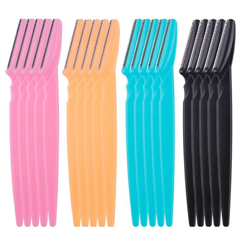 5/10/15Pcs Eyebrow Trimmer Makeup Tools for Safe Hair Removal and Eyebrow Shaping