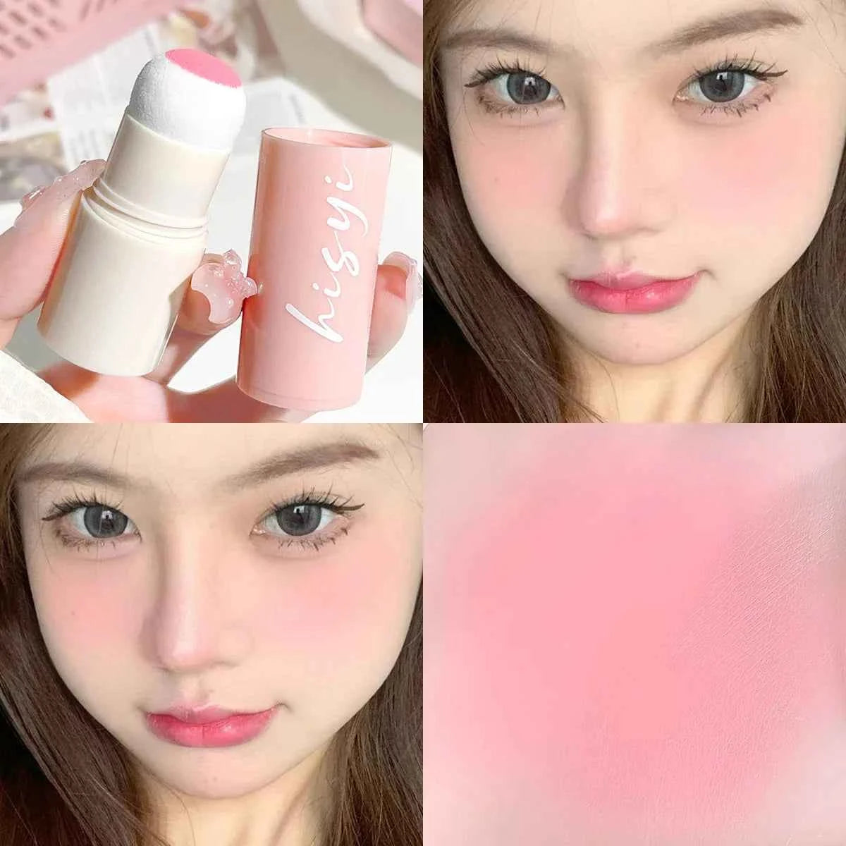Velvet Mist Blush Stick - Achieve Luscious Lips and Cheeks with Korean Style Makeup