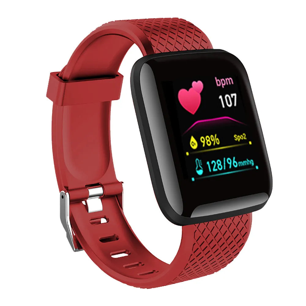 Smartwatch for Women Men - Heart Rate Monitor, Fitness Tracker, Music Player 116Plus Y68 Bracelet