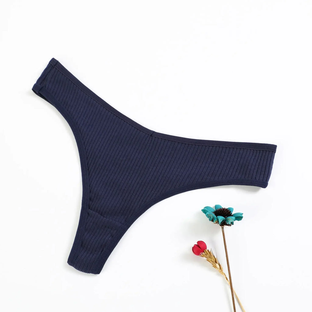 10Pcs Women's Cotton Thong Underwear Set - Soft, Comfortable, and Fashionable Sports Pants - Allurra Store