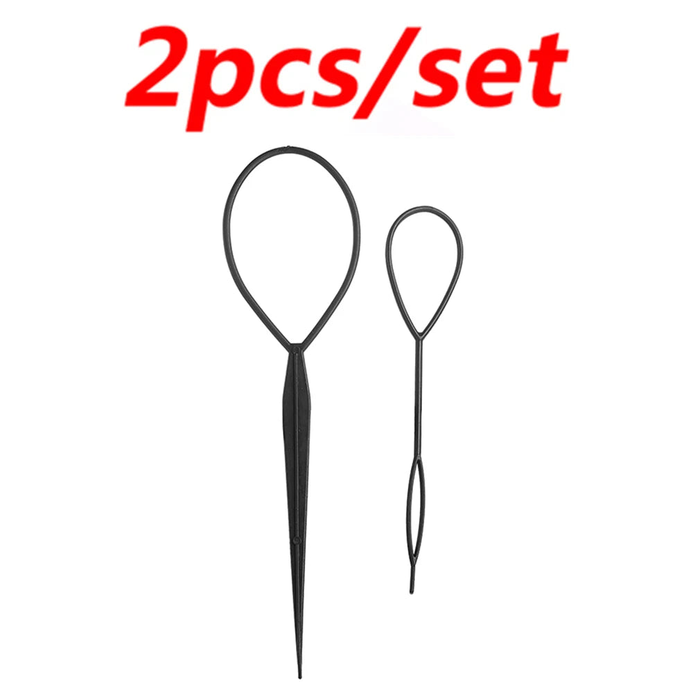 1-6 Pcs Set Magic Hair Braided Tool for Women and Girls - Donut Bun Maker Hairpins and Twist Hair Clip Styling Accessory